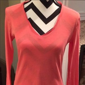 GAP large long sleeve coral shirt